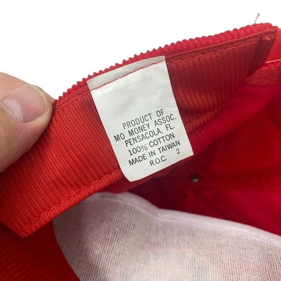 Vintage KSON Country Radios Station Hat San Diego Red Corduroy snap Back Trucker - Picture 6 of 6